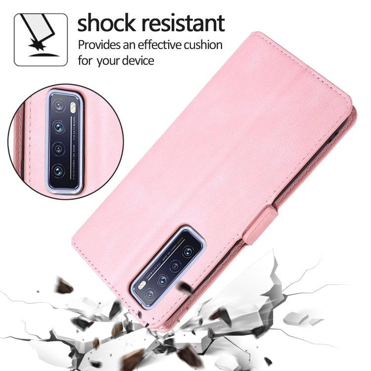 For Huawei nova 7 5G Retro Magnetic Closing Clasp Horizontal Flip Leather Case with Holder & Card Slots & Photo Frame & Wallet