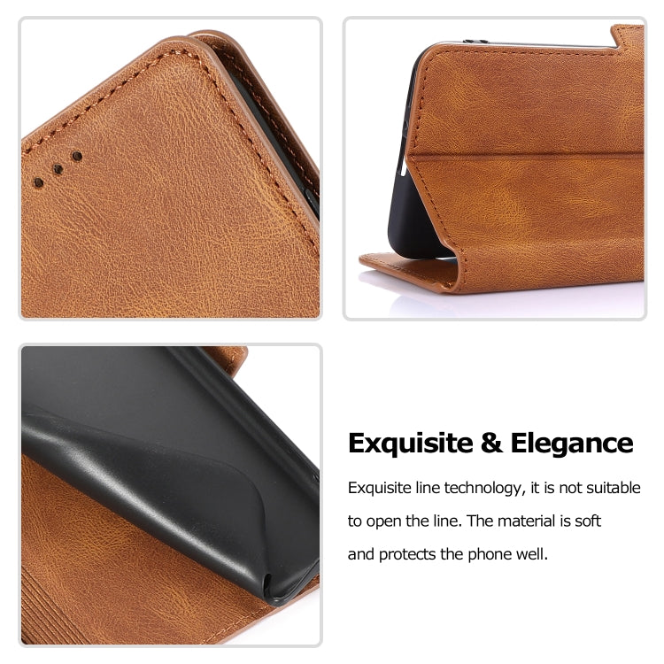 For Huawei nova 7 5G Retro Magnetic Closing Clasp Horizontal Flip Leather Case with Holder & Card Slots & Photo Frame & Wallet