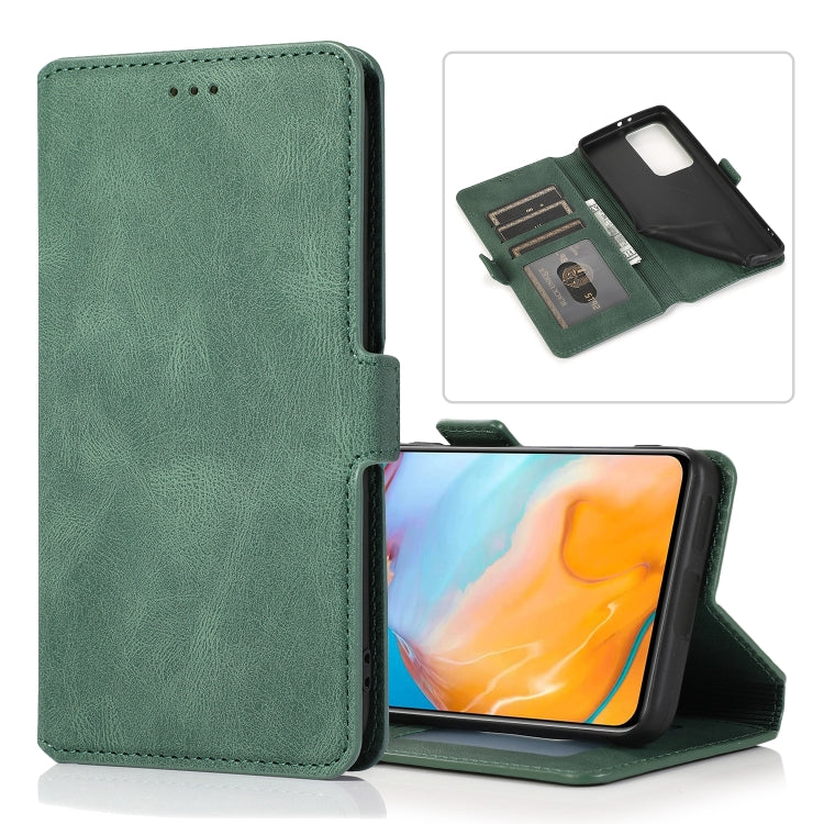 For Huawei P40 Pro+ Retro Magnetic Closing Clasp Horizontal Flip Leather Case with Holder & Card Slots & Photo Frame & Wallet