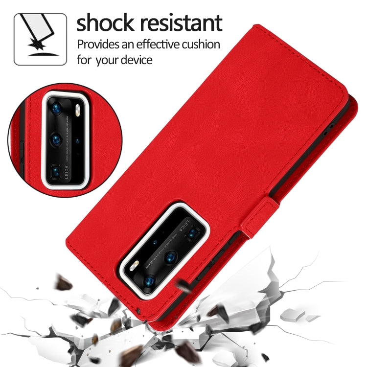 For Huawei P40 Pro+ Retro Magnetic Closing Clasp Horizontal Flip Leather Case with Holder & Card Slots & Photo Frame & Wallet