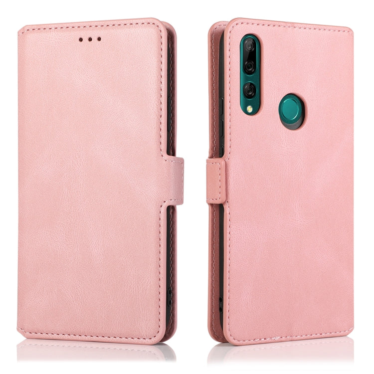 For Huawei Y9 Prime (2019) Retro Magnetic Closing Clasp Horizontal Flip Leather Case with Holder & Card Slots & Photo Frame & Wallet