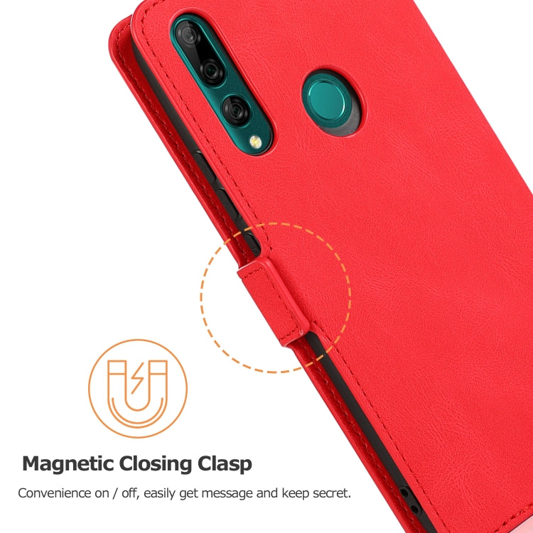 For Huawei Y9 Prime (2019) Retro Magnetic Closing Clasp Horizontal Flip Leather Case with Holder & Card Slots & Photo Frame & Wallet