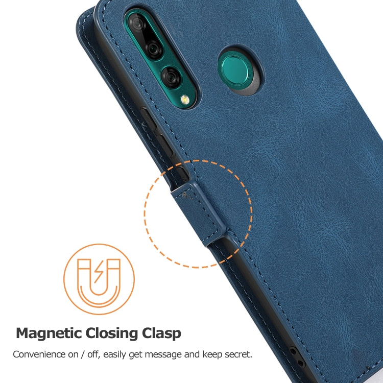 For Huawei Y9 Prime (2019) Retro Magnetic Closing Clasp Horizontal Flip Leather Case with Holder & Card Slots & Photo Frame & Wallet