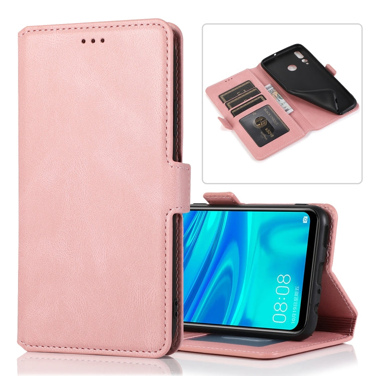For Huawei Enjoy 9s Retro Magnetic Closing Clasp Horizontal Flip Leather Case with Holder & Card Slots & Photo Frame & Wallet