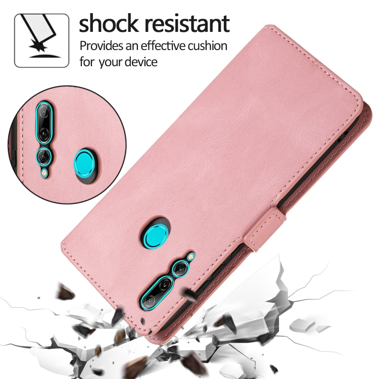 For Huawei Enjoy 9s Retro Magnetic Closing Clasp Horizontal Flip Leather Case with Holder & Card Slots & Photo Frame & Wallet