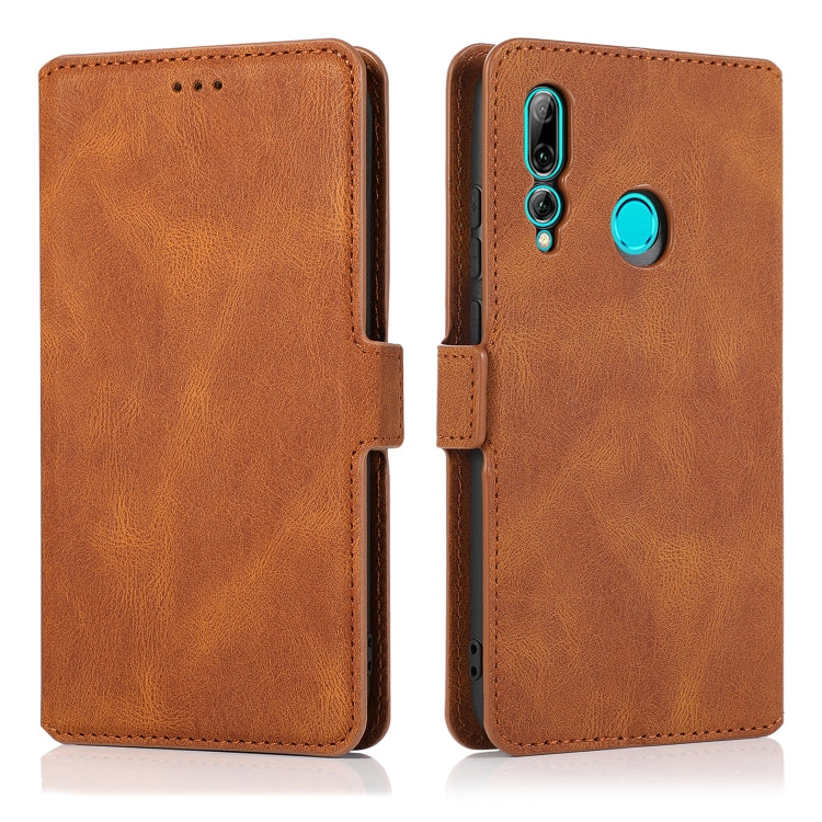 For Huawei Enjoy 9s Retro Magnetic Closing Clasp Horizontal Flip Leather Case with Holder & Card Slots & Photo Frame & Wallet