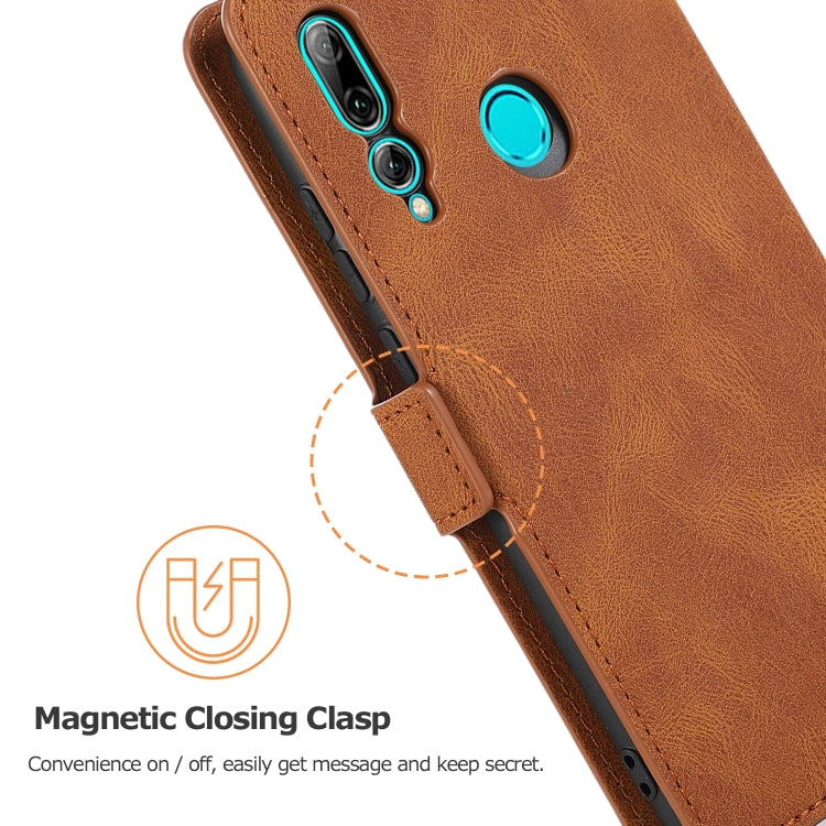 For Huawei Enjoy 9s Retro Magnetic Closing Clasp Horizontal Flip Leather Case with Holder & Card Slots & Photo Frame & Wallet