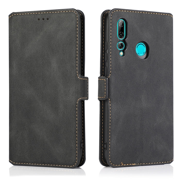 For Huawei Enjoy 9s Retro Magnetic Closing Clasp Horizontal Flip Leather Case with Holder & Card Slots & Photo Frame & Wallet