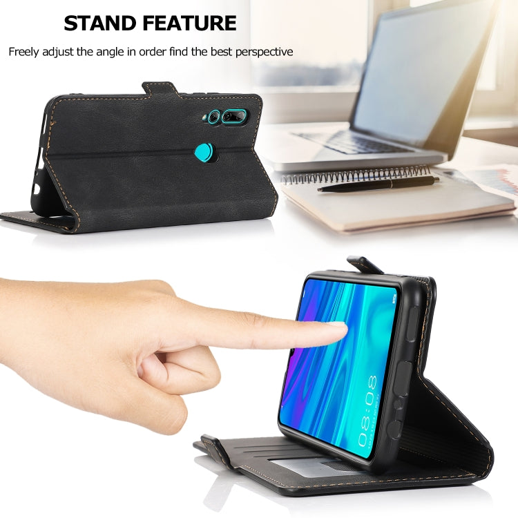 For Huawei Enjoy 9s Retro Magnetic Closing Clasp Horizontal Flip Leather Case with Holder & Card Slots & Photo Frame & Wallet