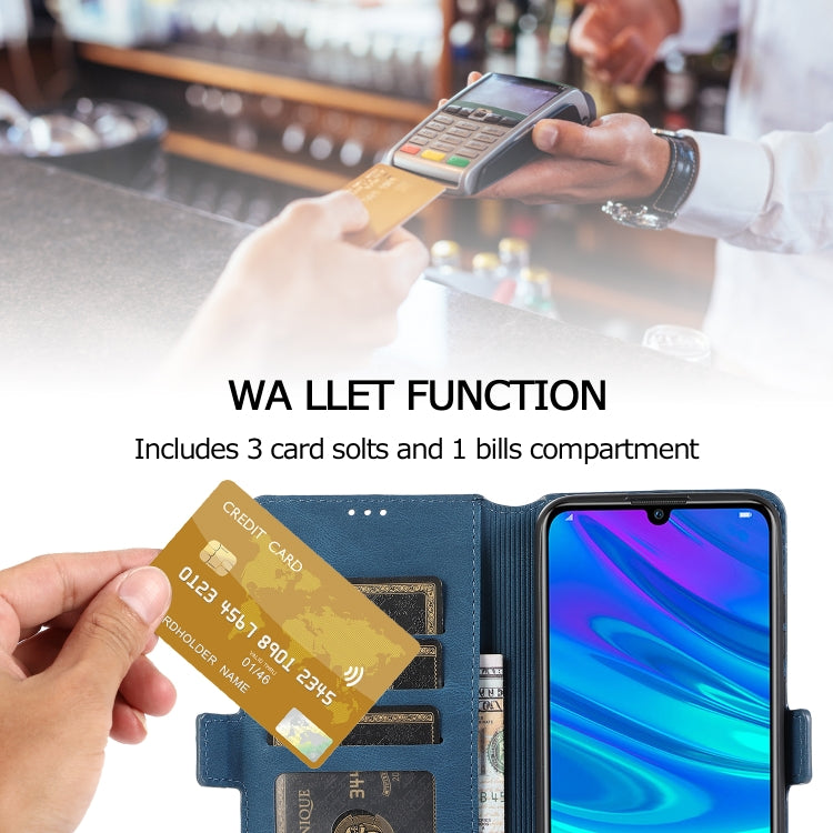 For Huawei Enjoy 9s Retro Magnetic Closing Clasp Horizontal Flip Leather Case with Holder & Card Slots & Photo Frame & Wallet