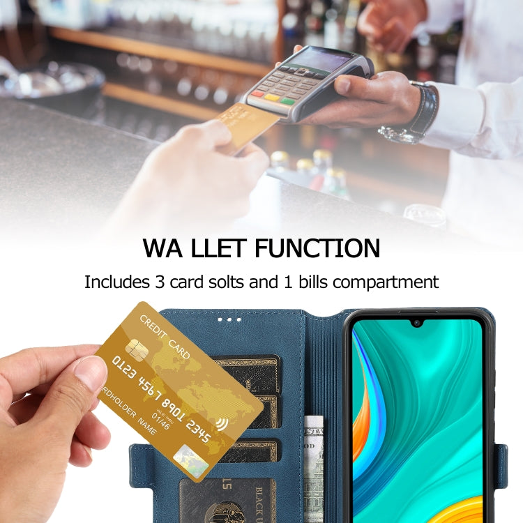 For Huawei Enjoy 10e Retro Magnetic Closing Clasp Horizontal Flip Leather Case with Holder & Card Slots & Photo Frame & Wallet