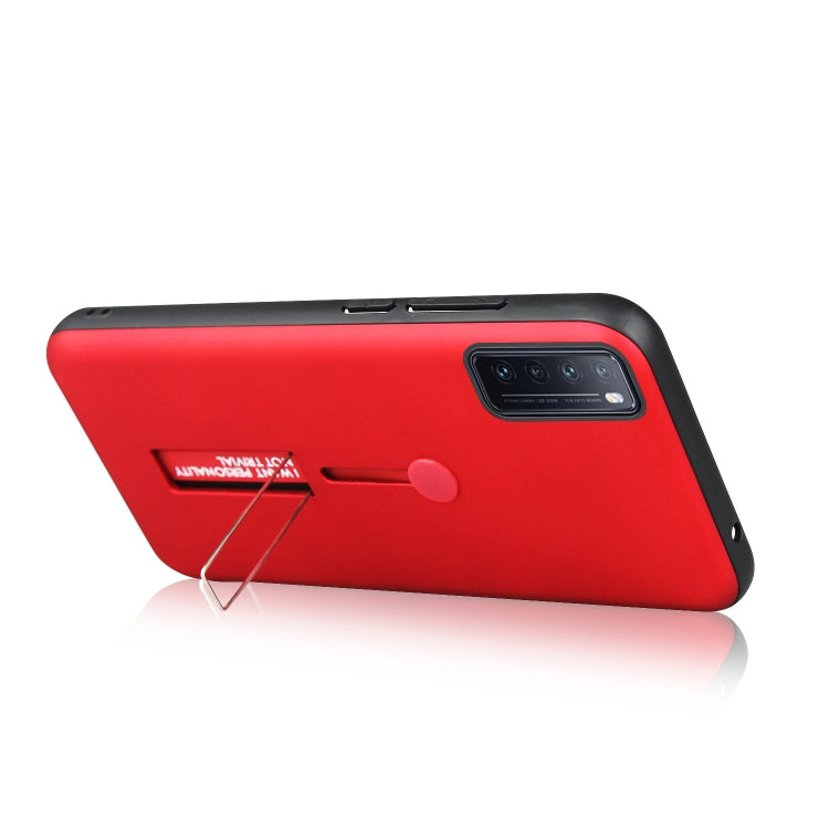 For Huawei Nova 7 Oil Feel Shockproof TPU + PC Protective Case with Holder