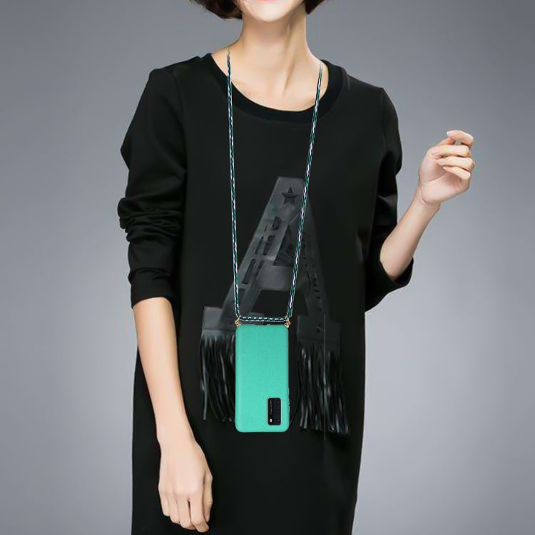 For Huawei P40 Wheat Straw Material + TPU Protective Case with Lanyard