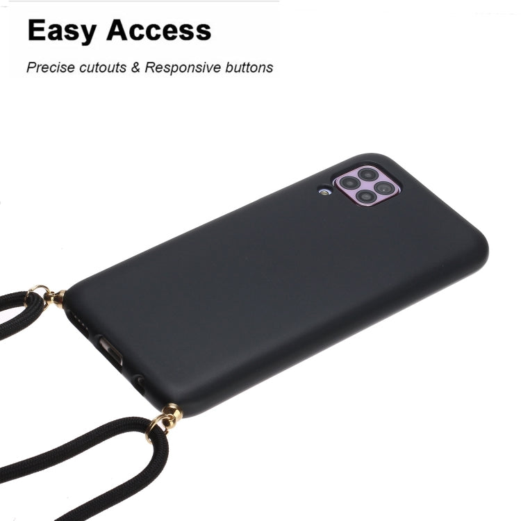 For Huawei P40 Lite Wheat Straw Material + TPU Protective Case with Lanyard