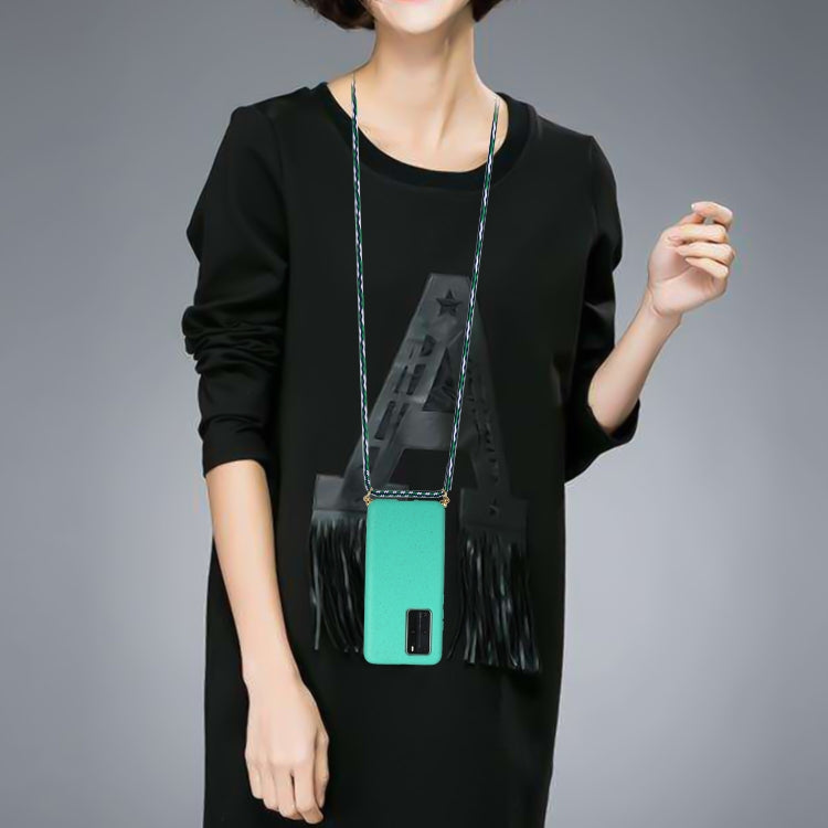 For Huawei P40 Pro Wheat Straw Material + TPU Protective Case with Lanyard