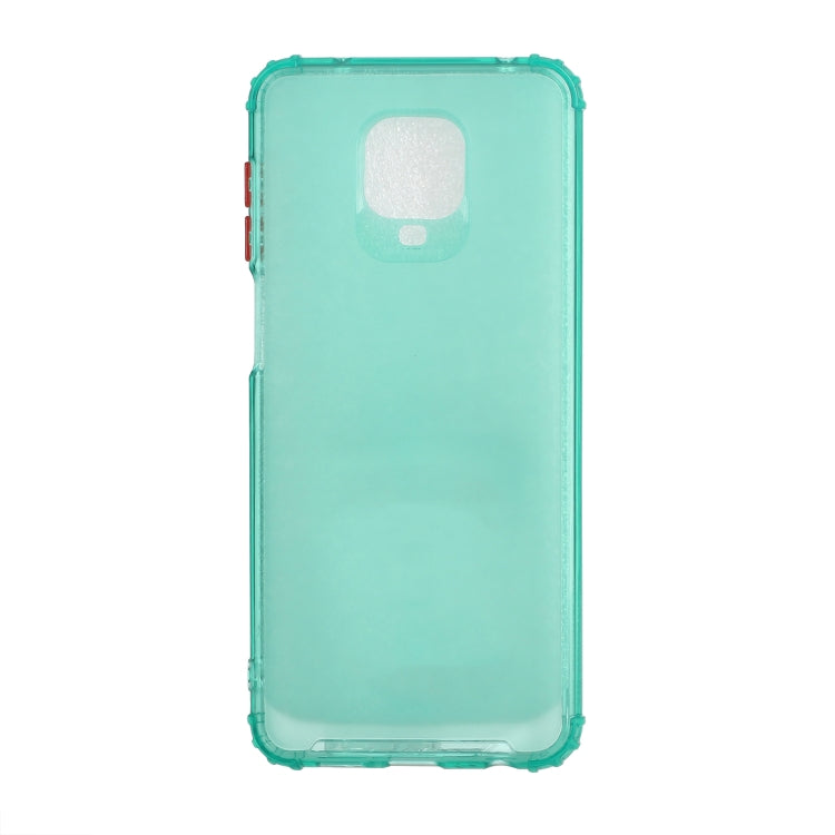 For Xiaomi Redmi Note 9 Pro Color Button Translucent Frosted TPU Four-corner Airbag Shockproof Case