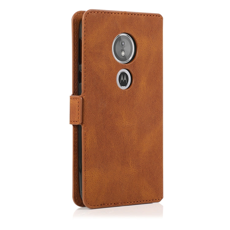 For Motorola Moto E5 Retro Magnetic Closing Clasp Horizontal Flip Leather Case with Holder & Card Slots & Photo Frame & Wallet