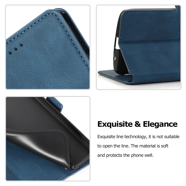 For Motorola Moto E5 Retro Magnetic Closing Clasp Horizontal Flip Leather Case with Holder & Card Slots & Photo Frame & Wallet