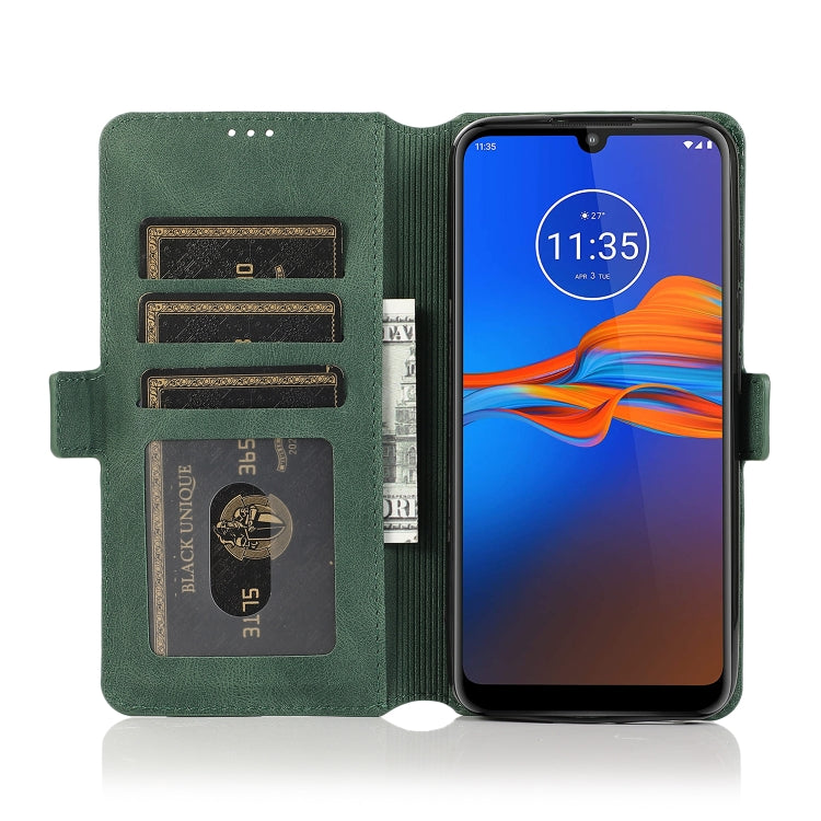 For Motorola Moto E6 Plus Retro Magnetic Closing Clasp Horizontal Flip Leather Case with Holder & Card Slots & Photo Frame & Wallet