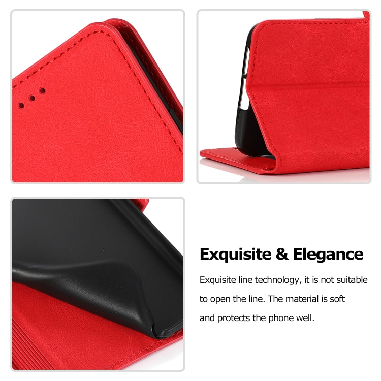 For Motorola Moto E6 Plus Retro Magnetic Closing Clasp Horizontal Flip Leather Case with Holder & Card Slots & Photo Frame & Wallet