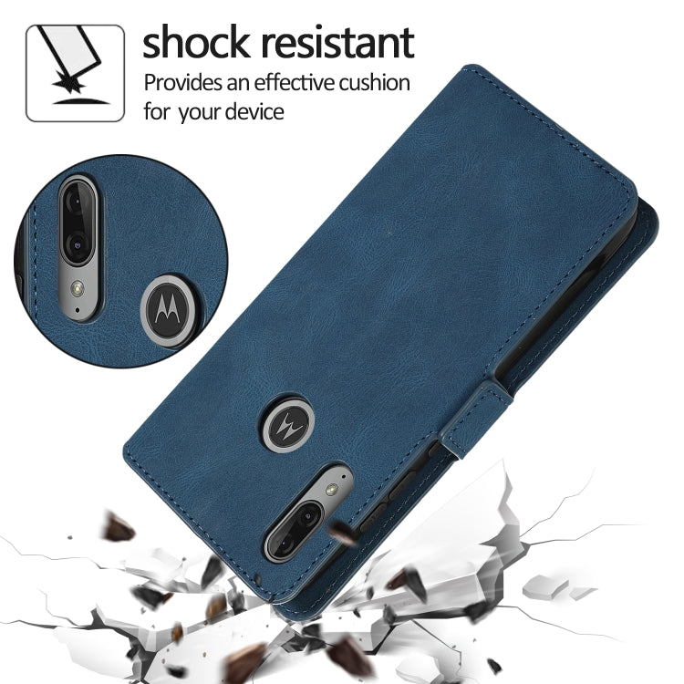 For Motorola Moto E6 Plus Retro Magnetic Closing Clasp Horizontal Flip Leather Case with Holder & Card Slots & Photo Frame & Wallet