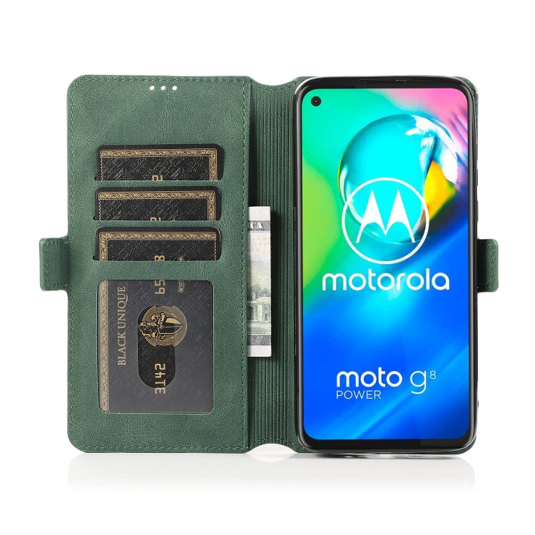 For Motorola Moto G8 Power Retro Magnetic Closing Clasp Horizontal Flip Leather Case with Holder & Card Slots & Photo Frame & Wallet