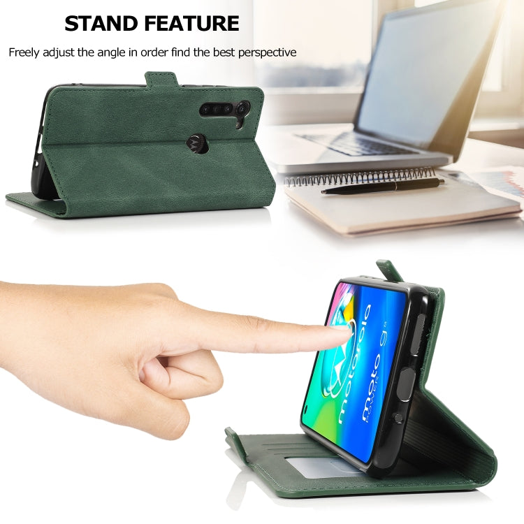 For Motorola Moto G8 Power Retro Magnetic Closing Clasp Horizontal Flip Leather Case with Holder & Card Slots & Photo Frame & Wallet