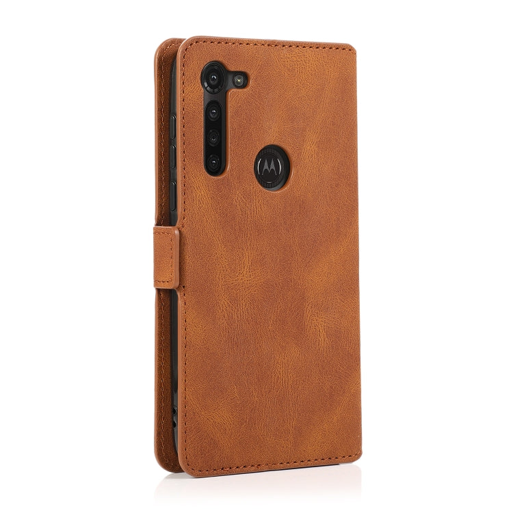 For Motorola Moto G8 Power Retro Magnetic Closing Clasp Horizontal Flip Leather Case with Holder & Card Slots & Photo Frame & Wallet
