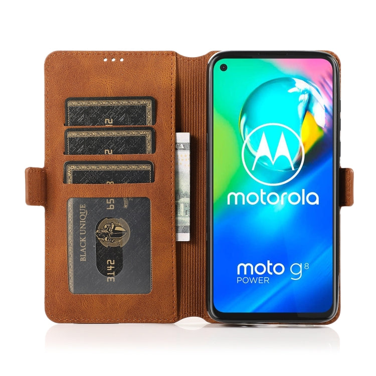 For Motorola Moto G8 Power Retro Magnetic Closing Clasp Horizontal Flip Leather Case with Holder & Card Slots & Photo Frame & Wallet