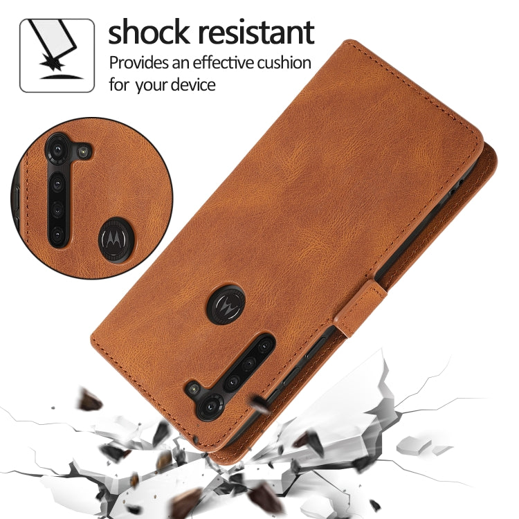 For Motorola Moto G8 Power Retro Magnetic Closing Clasp Horizontal Flip Leather Case with Holder & Card Slots & Photo Frame & Wallet