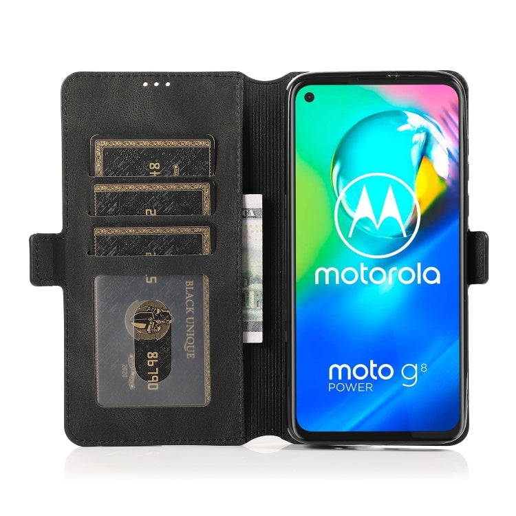 For Motorola Moto G8 Power Retro Magnetic Closing Clasp Horizontal Flip Leather Case with Holder & Card Slots & Photo Frame & Wallet