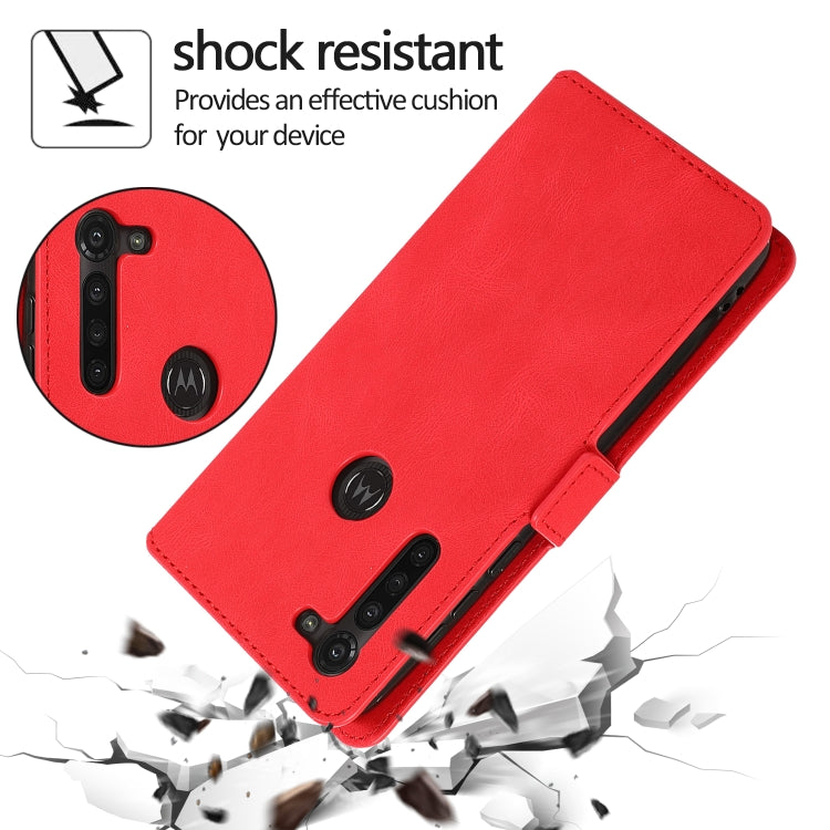 For Motorola Moto G8 Power Retro Magnetic Closing Clasp Horizontal Flip Leather Case with Holder & Card Slots & Photo Frame & Wallet