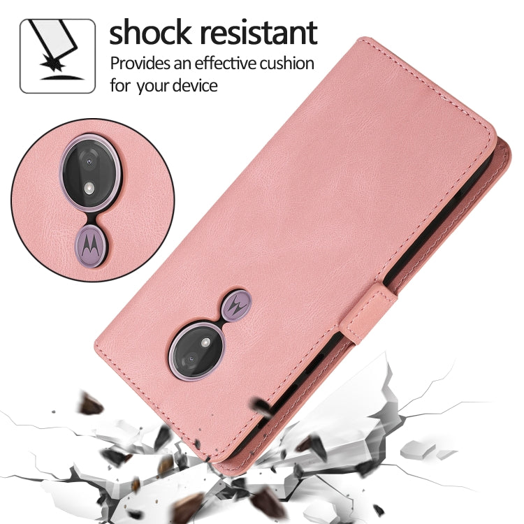 For Motorola Moto G7 Power(US Version) Retro Magnetic Closing Clasp Horizontal Flip Leather Case with Holder & Card Slots & Photo Frame & Wallet