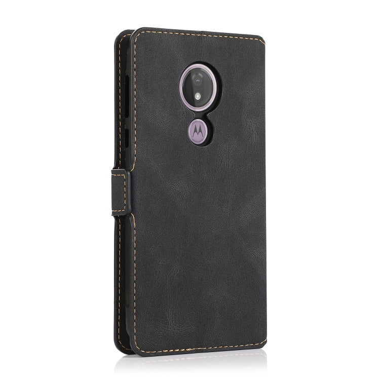 For Motorola Moto G7 Power(EU Version) Retro Magnetic Closing Clasp Horizontal Flip Leather Case with Holder & Card Slots & Photo Frame & Wallet