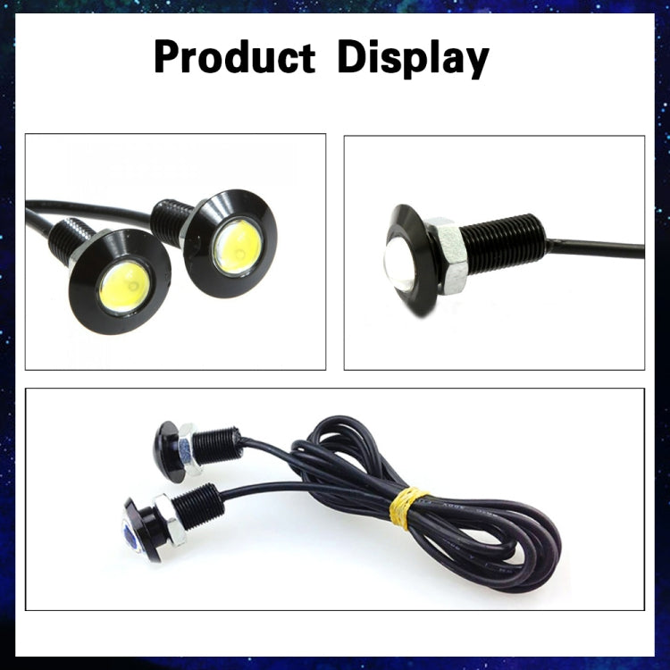 10 PCS 23mm 1.5W DC9-80V Motorcycle Eagle Eye Light Single Lens