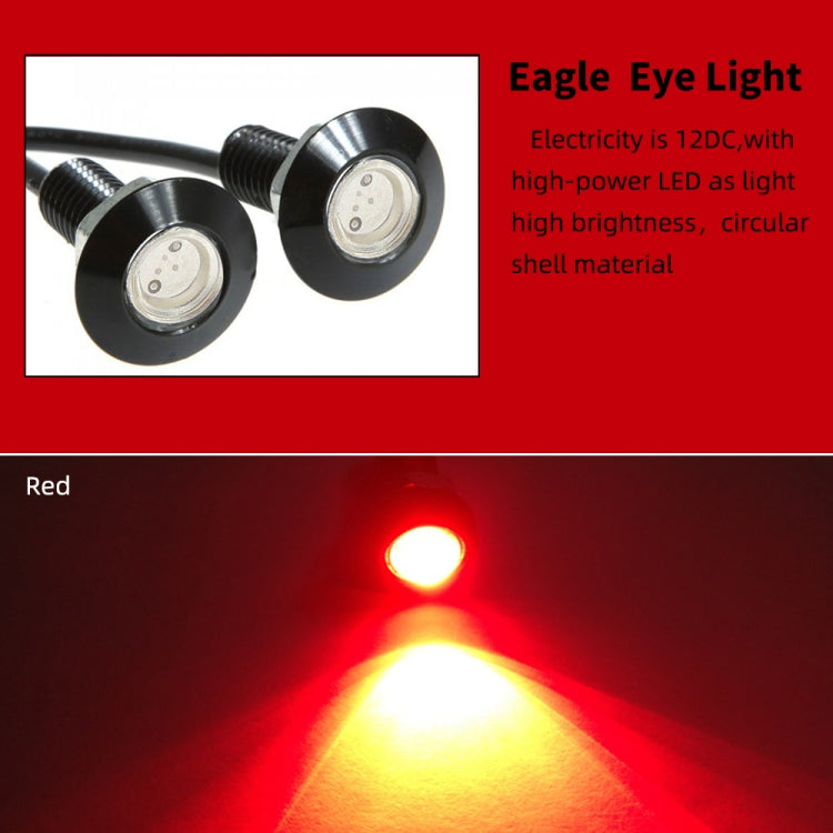10 PCS 23mm 1.5W DC9-80V Motorcycle Eagle Eye Light Single Lens