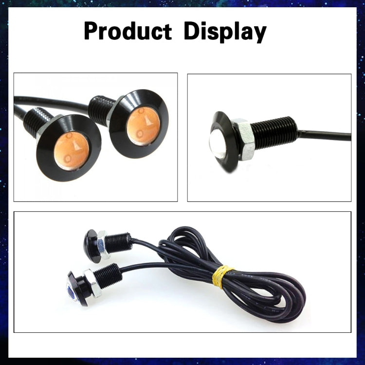10 PCS 23mm 1.5W DC9-80V Motorcycle Eagle Eye Light Single Lens
