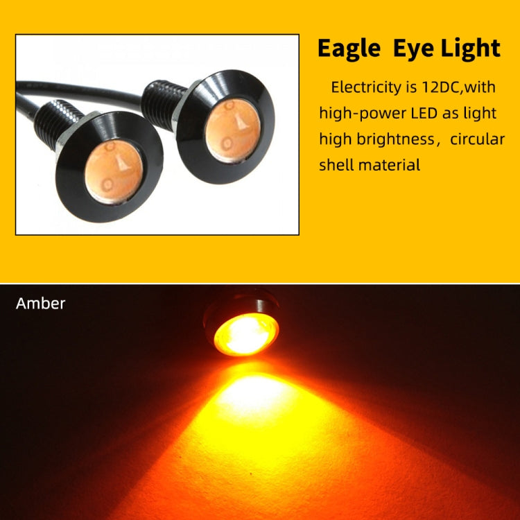 10 PCS 23mm 1.5W DC9-80V Motorcycle Eagle Eye Light Single Lens