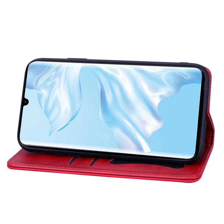 For Huawei P30 Pro Business Stitching Horizontal Flip Leather Case with Double Folding & Bracket & Card Slots & Photo Frame & Wallet