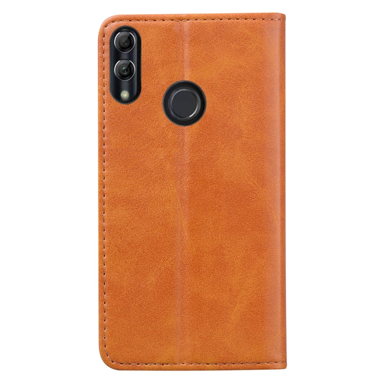 For Huawei P Smart (2019) Business Stitching Horizontal Flip Leather Case with Double Folding & Bracket & Card Slots & Photo Frame & Wallet