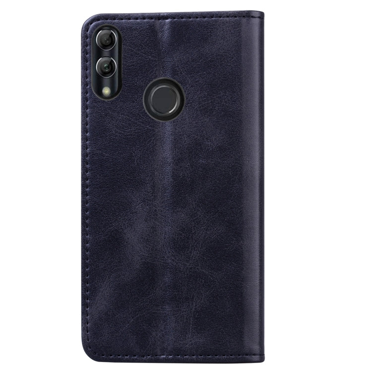 For Huawei P Smart (2019) Business Stitching Horizontal Flip Leather Case with Double Folding & Bracket & Card Slots & Photo Frame & Wallet
