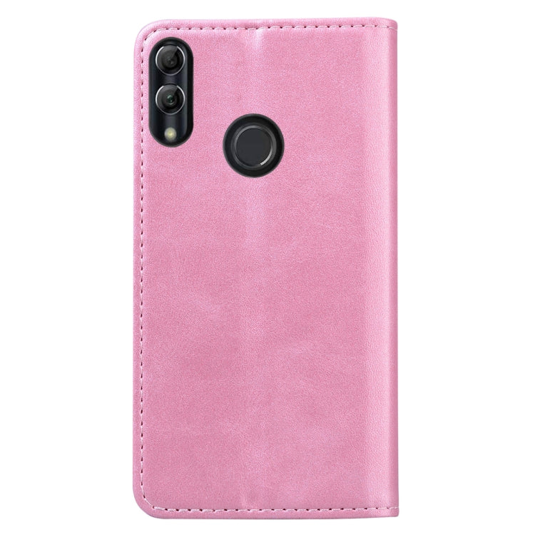 For Huawei P Smart (2019) Business Stitching Horizontal Flip Leather Case with Double Folding & Bracket & Card Slots & Photo Frame & Wallet