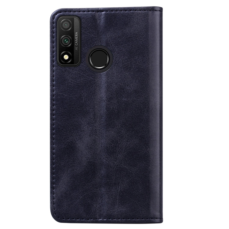 For Huawei P Smart (2020) Business Stitching Horizontal Flip Leather Case with Double Folding & Bracket & Card Slots & Photo Frame & Wallet