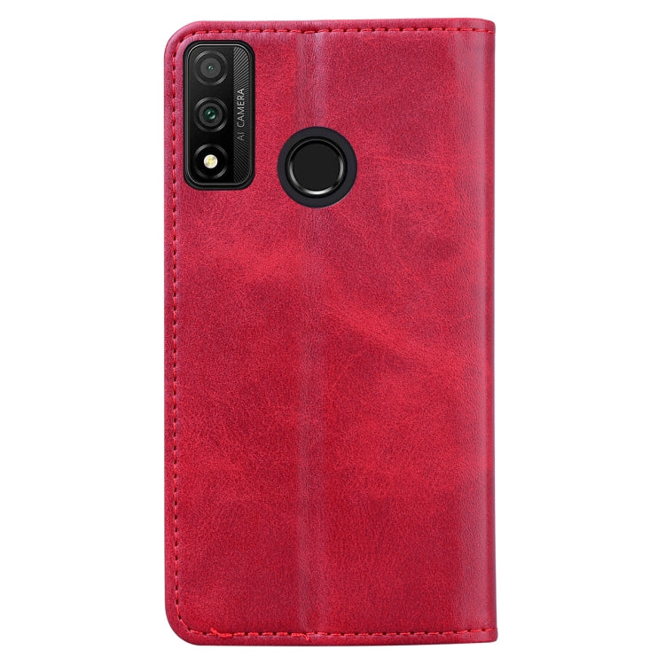 For Huawei P Smart (2020) Business Stitching Horizontal Flip Leather Case with Double Folding & Bracket & Card Slots & Photo Frame & Wallet
