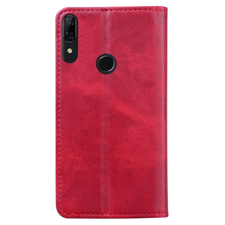 For Huawei Y9 Prime (2019) Business Stitching Horizontal Flip Leather Case with Double Folding & Bracket & Card Slots & Photo Frame & Wallet