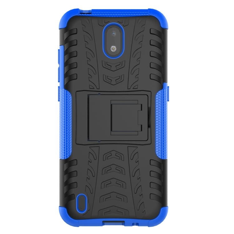For Nokia 1.3 Tire Texture Shockproof TPU + PC Protective Case with Holder
