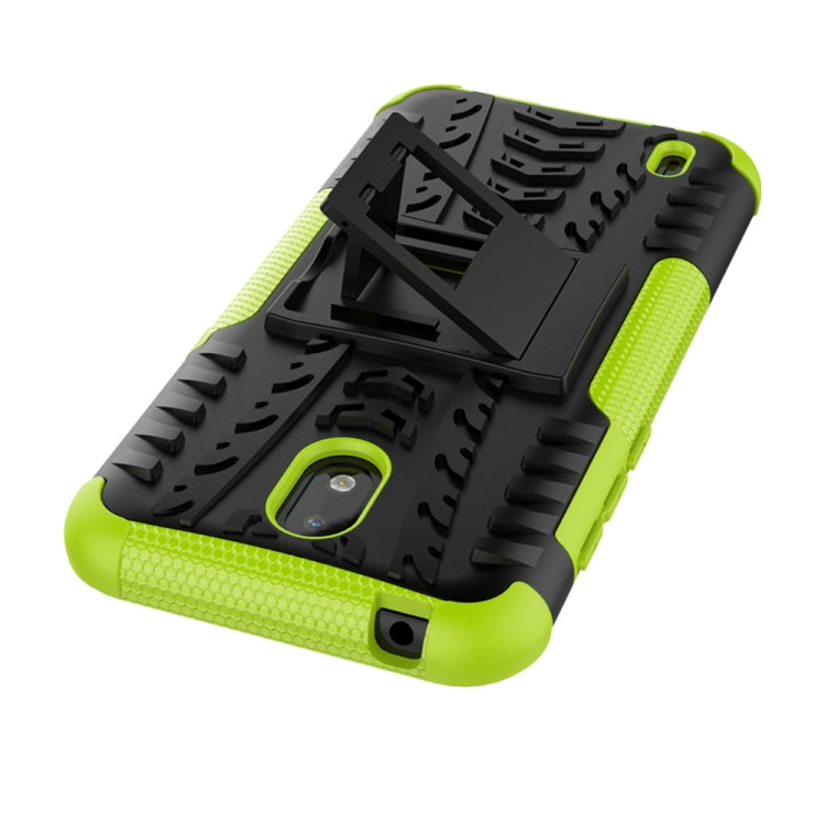For Nokia 1.3 Tire Texture Shockproof TPU + PC Protective Case with Holder