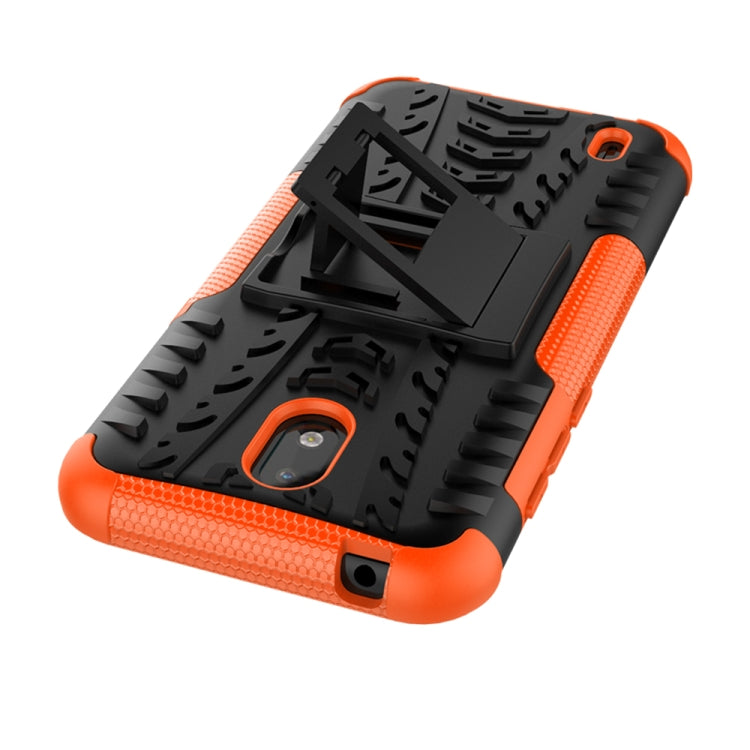 For Nokia 1.3 Tire Texture Shockproof TPU + PC Protective Case with Holder