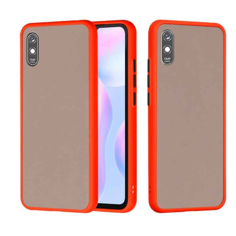 For Xiaomi Redmi 9A Skin Hand Feeling Series Shockproof Frosted PC+ TPU Protective Case