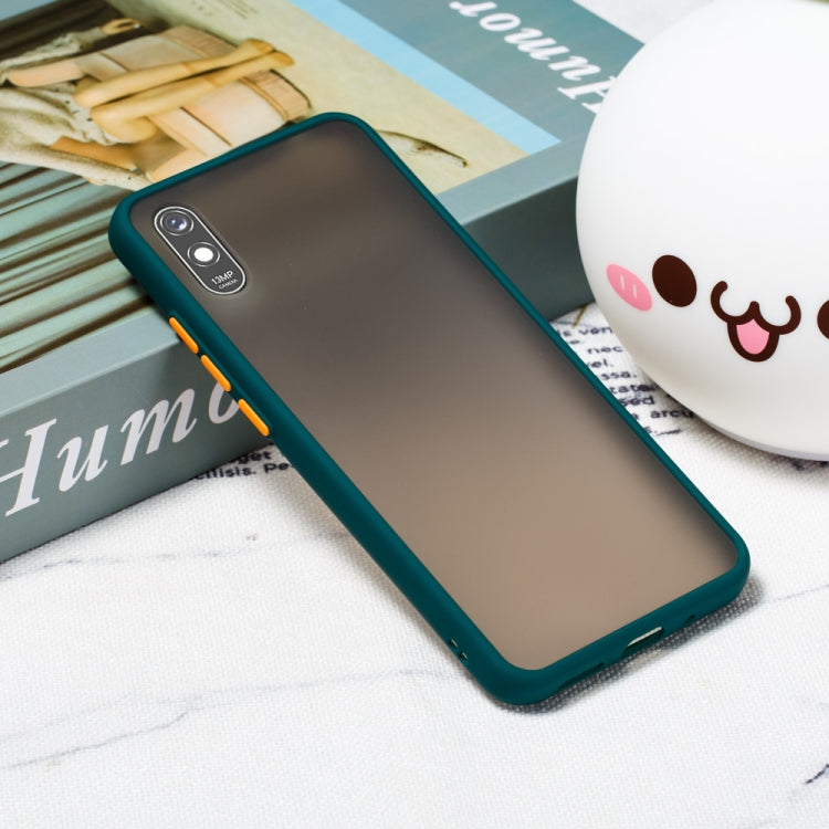 For Xiaomi Redmi 9A Skin Hand Feeling Series Shockproof Frosted PC+ TPU Protective Case